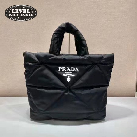 Prada Re-Nylon Padded Tote Bag Black 2VG082