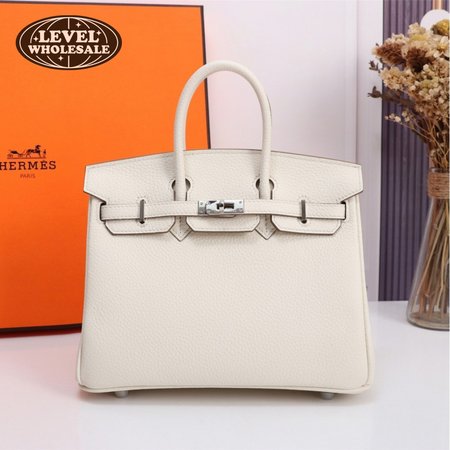 Hermes Birkin 30 White Clemence Palladium Hardware
