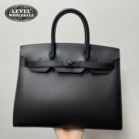 Hermes Birkin 35cm SO Black Box Black Hardware