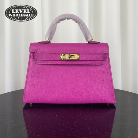 Hermes Mini Kelly 20 II Rose Pourpre Bag