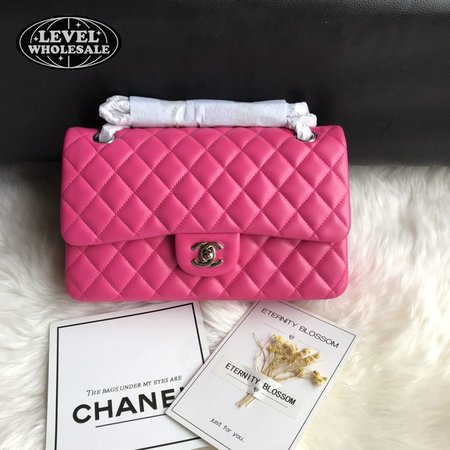 Chanel Classic Double Flap Bag Pink Quilted Lambskin