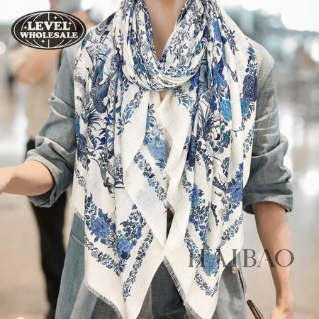 Dior Cashmere Fabric Long Scarf