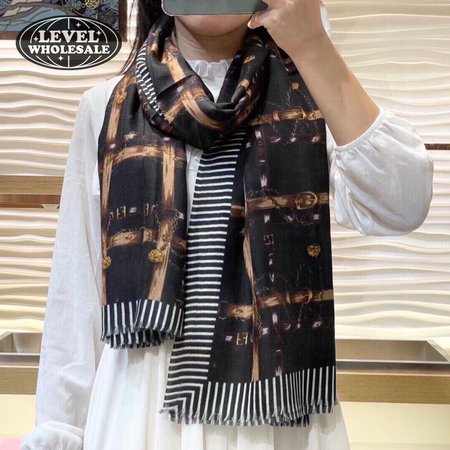 Fendi Double Sided Ring Velvet Scarf