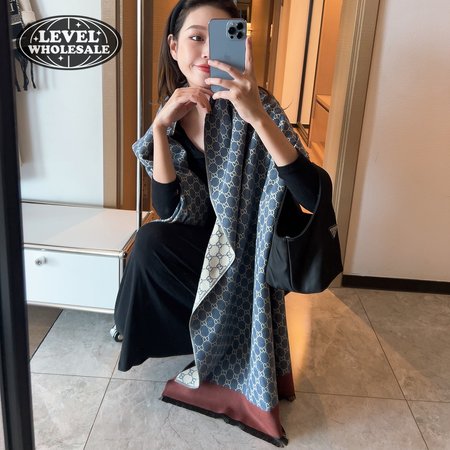 Gucci Double G Monogram Long Scarf