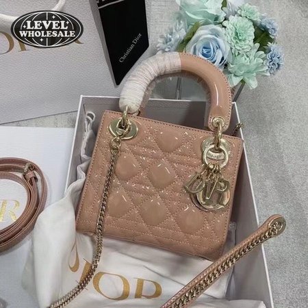 Dior Patent Cannage Lady Dior Red