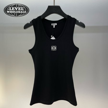 Loewe Cotton Anagram Tank Top Black