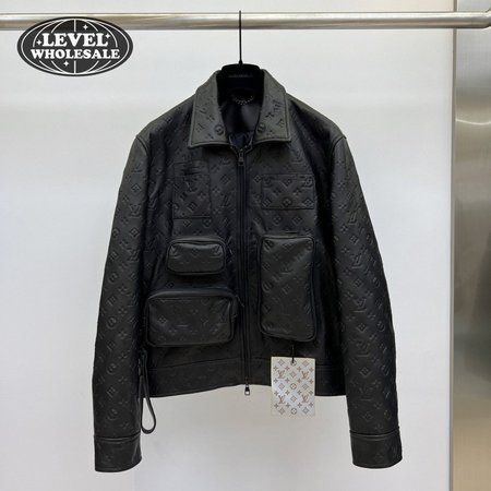 monogram embossed utility jacket 1a5ztj s-2xl