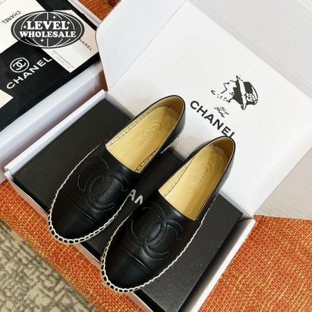 Chanel Espadrilles Lambskin Black 35-40
