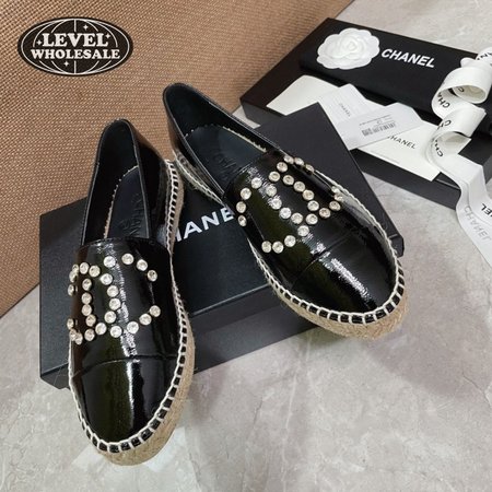 Chanel Loafers Patent Calfskin Black 35-40