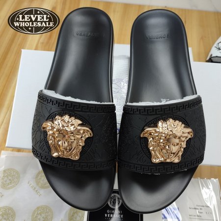 Versace Palazzo Slides Black 35-46
