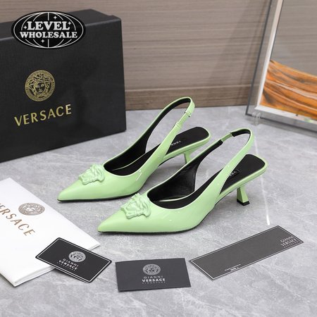 Versace La Medusa Slingback Pumps Green 34-42