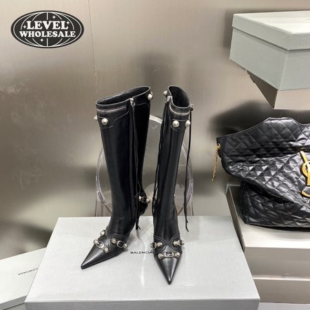 Balenciaga Cagole 90mm Boot In Black 35-40